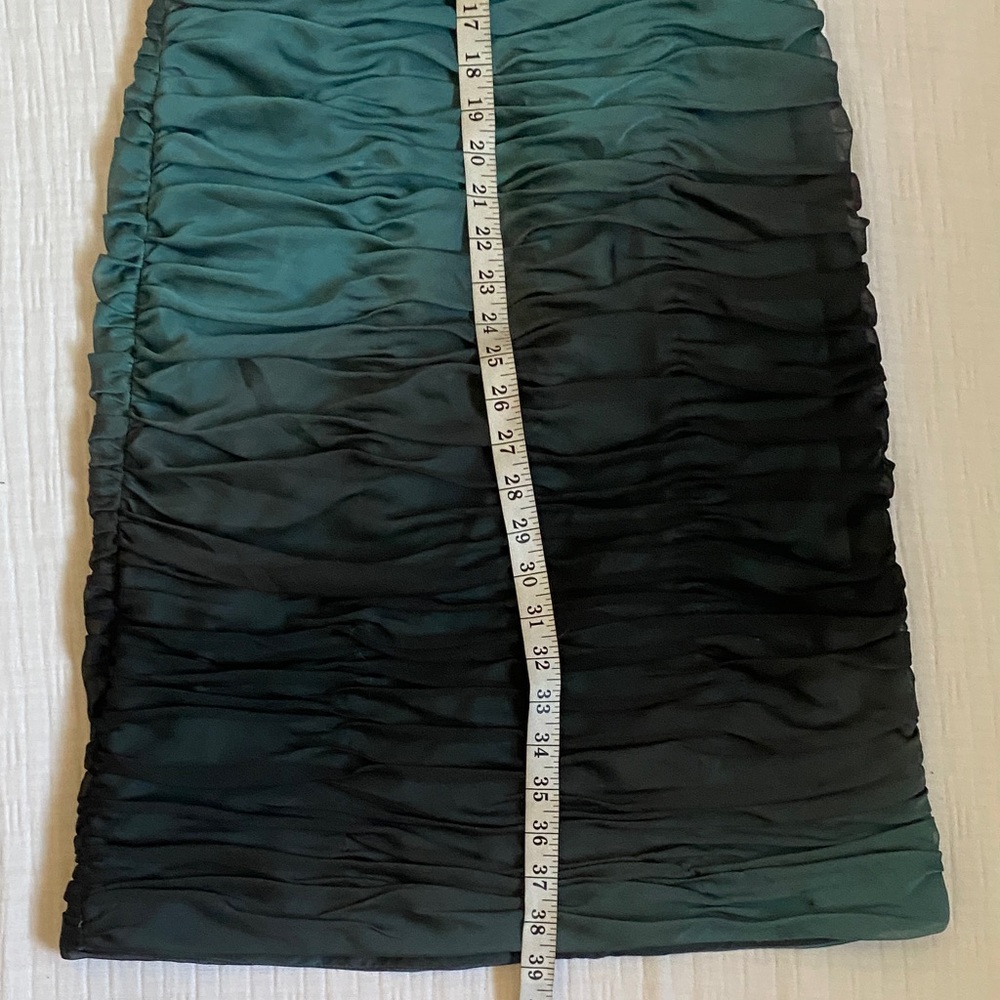 ADRIANA PAPELL Boutique Teal Ruffled Midi Dress - Picture 13 of 16